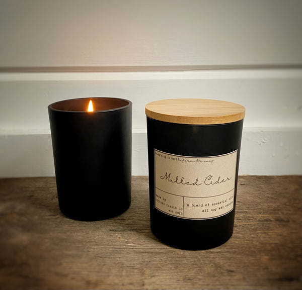 Black Glass Jar Scented Candles - Candle Say
